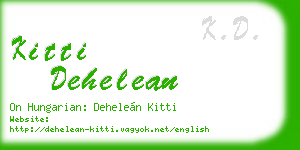 kitti dehelean business card